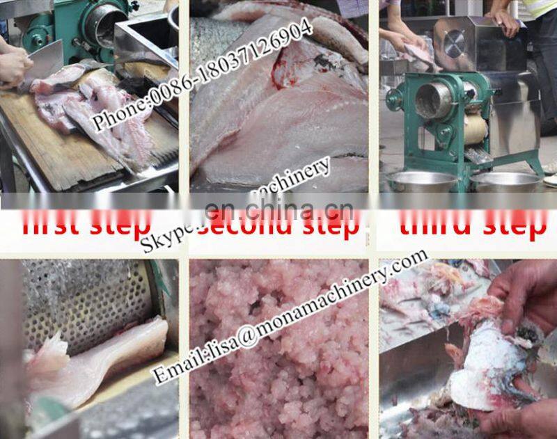 Super Capacity Industrial Fish 1.5t H Meat And Bone Separating Machine For Fish | Fish Debone Machine
