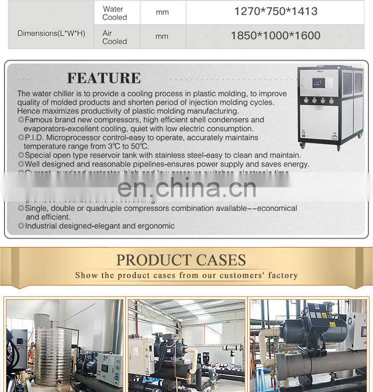 Chiller Unit Air Cooled Chiller 6HP For Molded