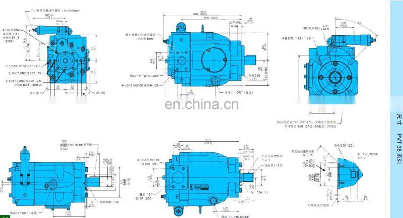 Denison PV series PV6 PV10 PV15 PV20 PV29 PV38 PV47 hydraulic piston pump PV20-2R1D-C00-J343 PV6-2R1C-C00 PV10-2R1C-C00