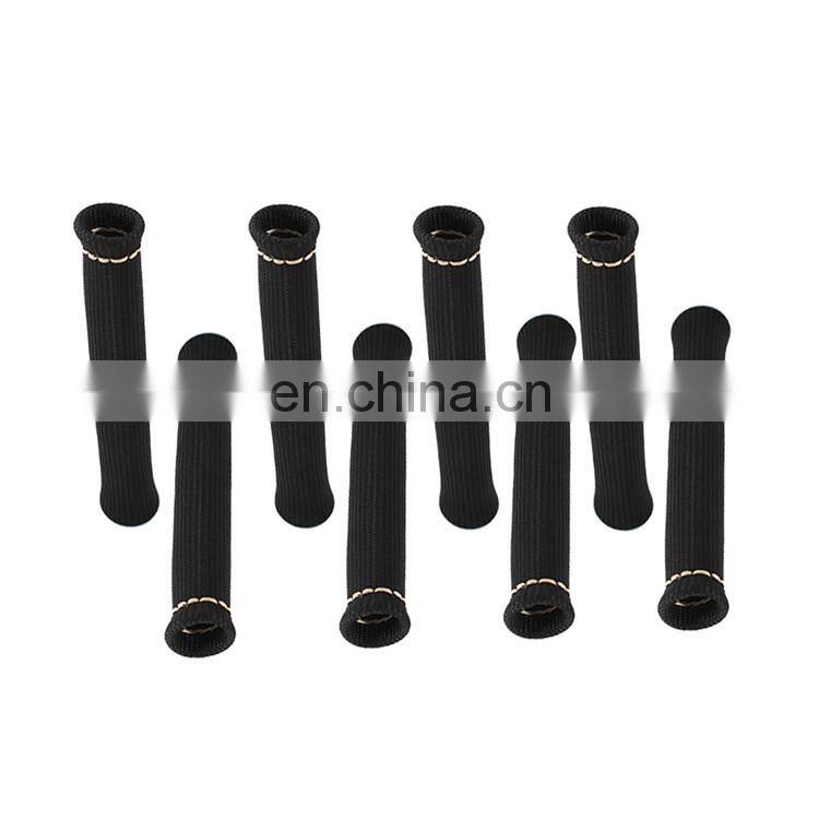 Black 1200 Spark Plug Wire Boots Heat Shield Protector Sleeve SBC BBC 350 454