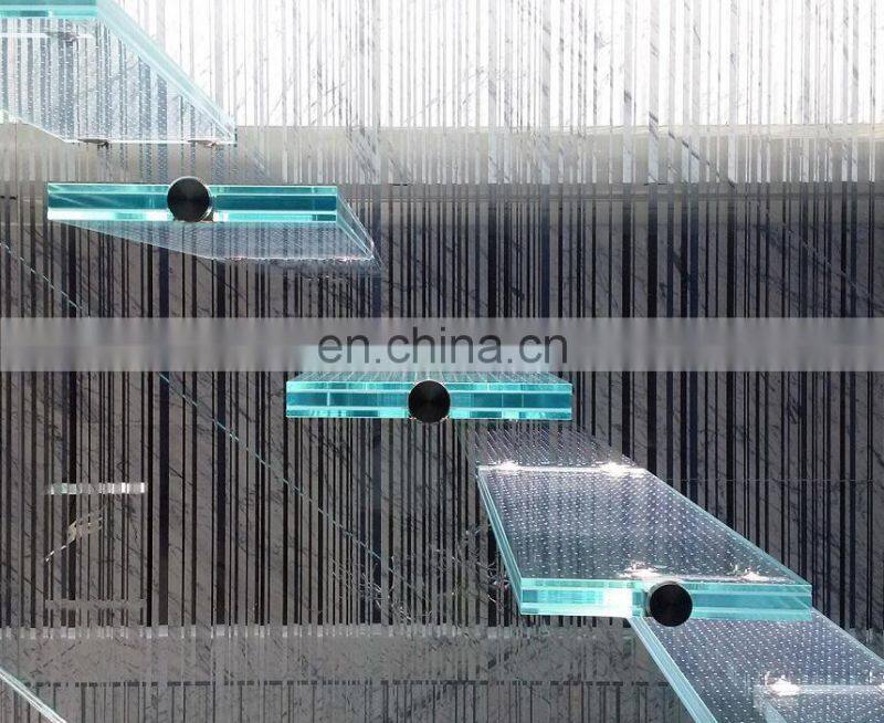 High quality 8.38mm toughened tempered safety stair laminated glass