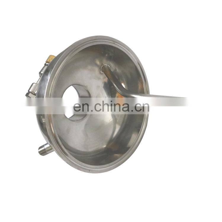 6" Hemispherical extractor lid for Reclaim Tank sight glass with light