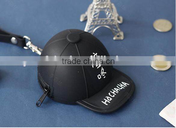 Hot! packs of silicone cute cartoon candy colored baseball cap Coin Pocket Mini cap bag coin purse