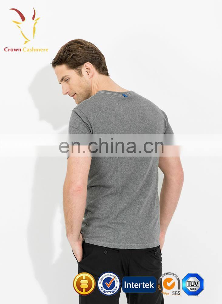 Men Round Neck Short Sleeve Cashmere Sweater Short Sleeve Cashmere Shirt