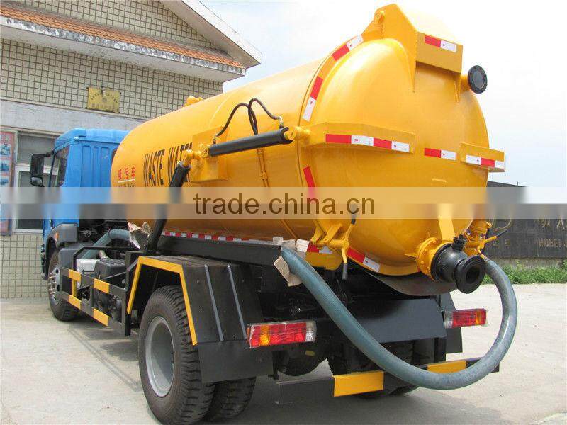 4m3 Jiefang vacuum sewage suction truck