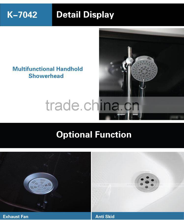 Bathrooms Sector Shape Acrylic Tray One Person Steam Shower Room K-7042