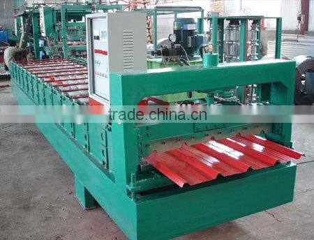 Roof sheet profile / roof tile making machine with PLC control screen