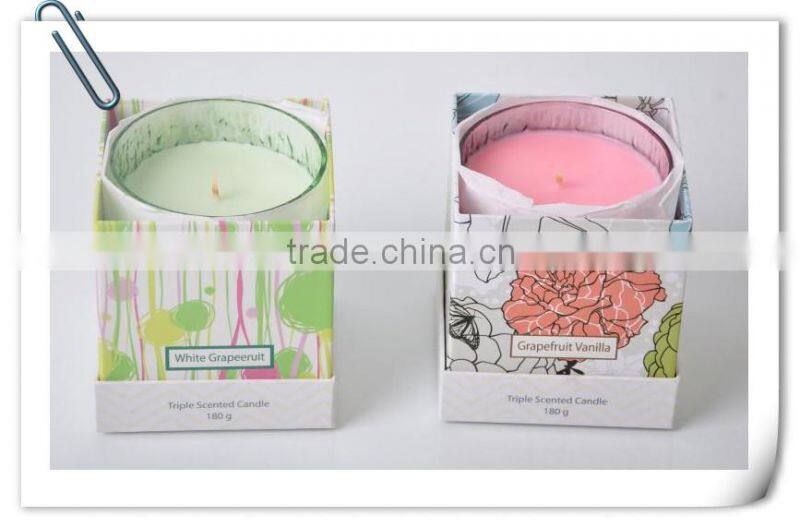 180g Decorative scented Glass candle jar