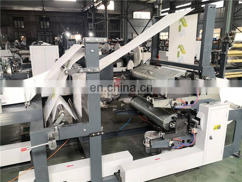 HD600E Roll fed mechanical kfc cookies snack small flat V Bottom fast Food Paper Bag forming making Machine