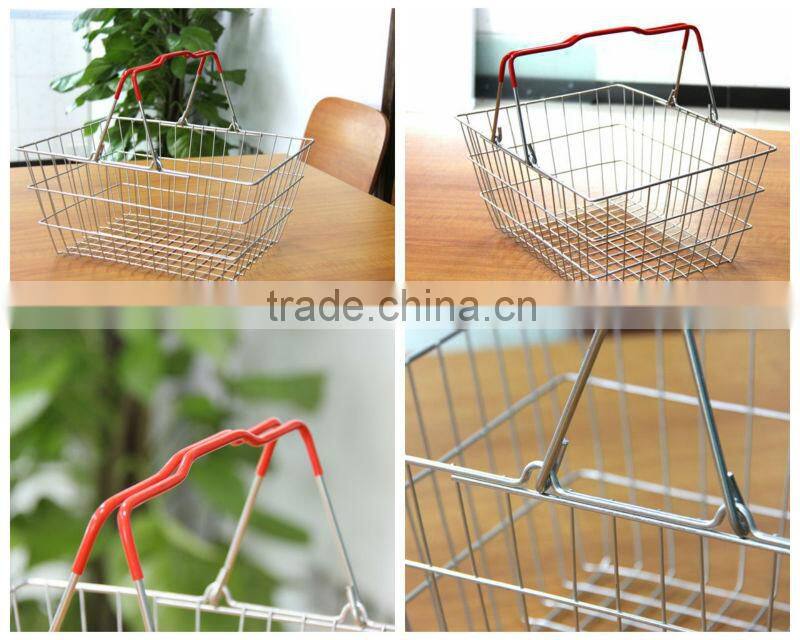 Double Handle Shopping metal Basket