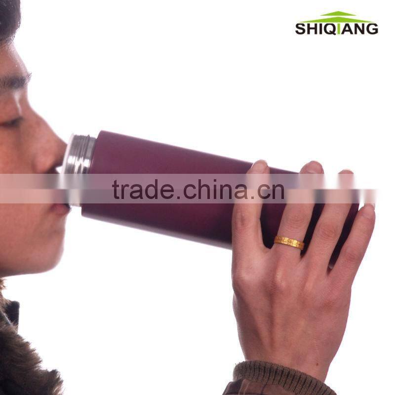 China manufacturers 16oz double wall stainless steel high vacuum thermos with lid and tea filter