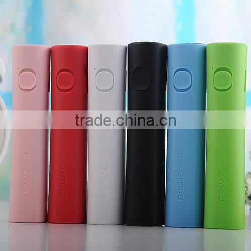 Custom LED flashlight 2600mAh portable mobile power bank