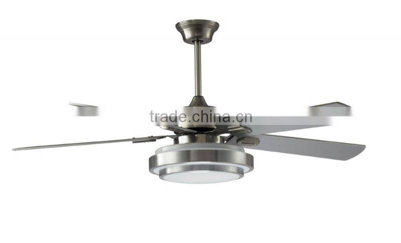 Elegant design decorative Matt Sliver ceiling fan