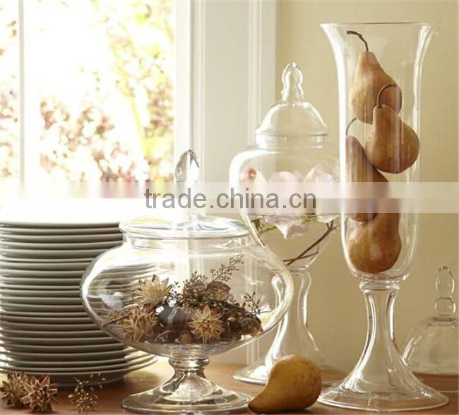 voluminous glass canisters for storage glass candy jars
