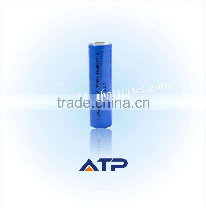 Hot product on Alibaba rechargeable 18650 lifepo4 cylindrical lithium cells 3.2v 1400mah IFR18650 lifepo4 battery for wholesale