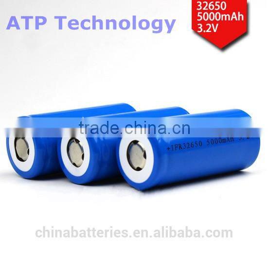 Wholesale price 3.2v 5000mah li-ion battery 32650 / 32650 battery for flashlight