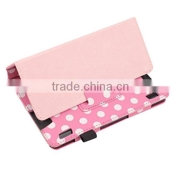 Fashion Polka Dot Leather Case Covers for Kindle Fire Covers