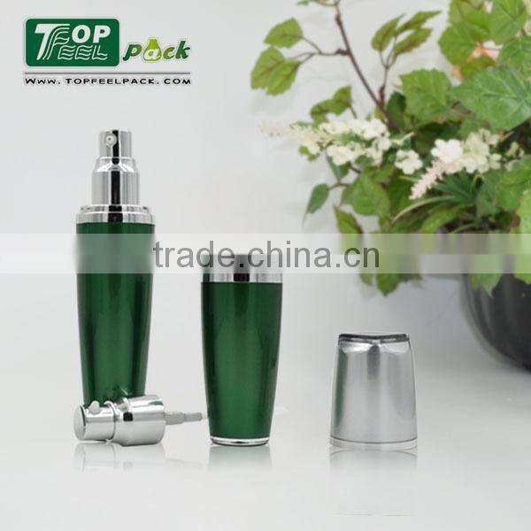 2015 Popular Unique Plastic serum Bottle with Lotion Pump Sprayer