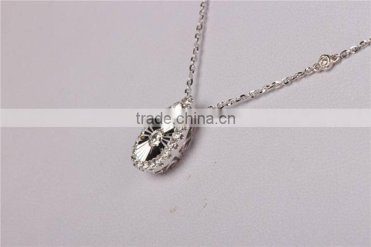 sparkel design 18k white gold necklace designs in 10g