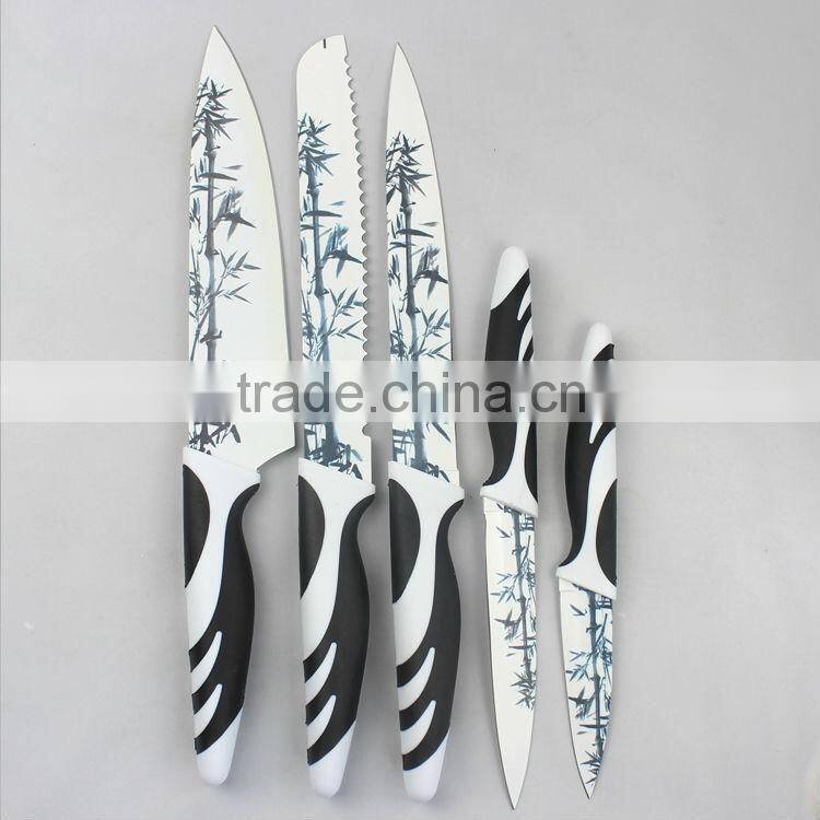 Fashion Printing kitchen knife set