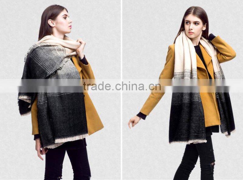 Wholesale New Designer Acrylic Chevron Fashion Winter Women Shawl