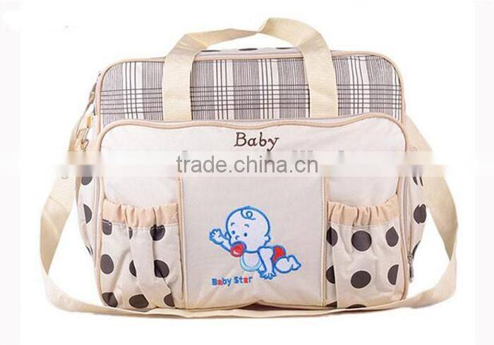 High quality large functional mommy bag cute baby diaper bag