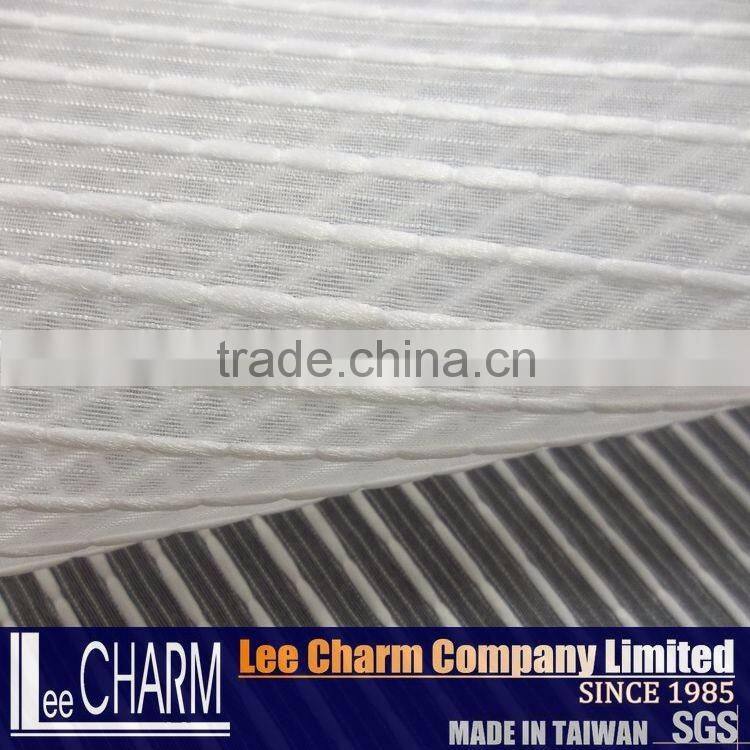 Shimmer Striated Tulle Organza Textile Fabric
