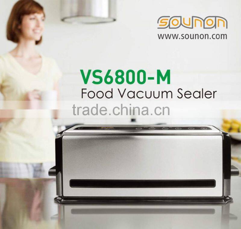 Sounon Vacuum Sealer Home Kitchen Small Appliances to Keep Food Fresh 6 Times