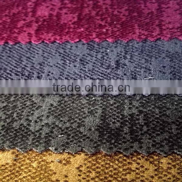 burnout fabric /polyester lycra fabric 2015 new design velvet dresses