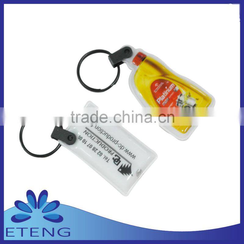 custom printed pvc led keychain