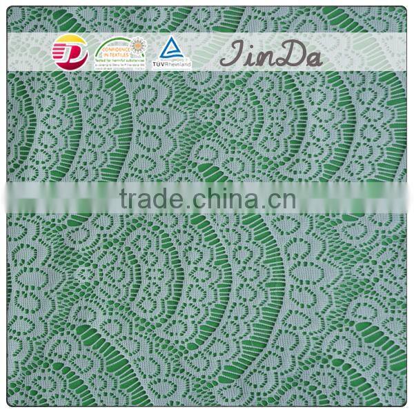 Machine made durable nylon knitting lace with new design