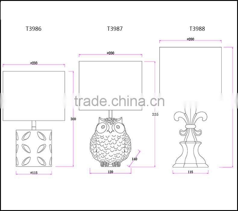 british style a table lamp with poly for shop or hotel made new products 2016