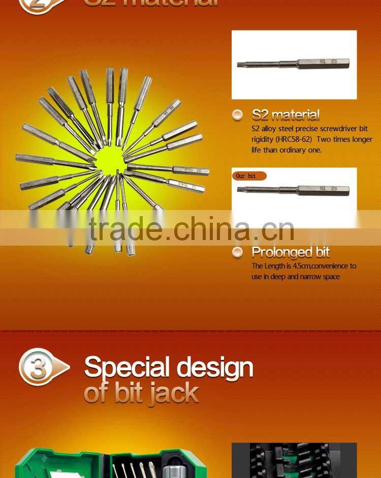 LAOA 25 in 1 high precise screwdriver set for repair cellphone clock laptop