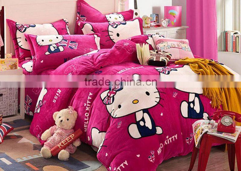 hello kitty kids one piece bed set