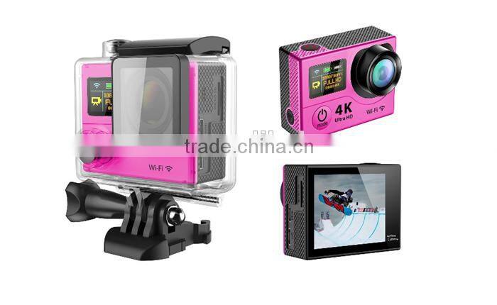 Full HD 1080p WiFi 4K 15fps Sport Camera Dual Screen 170 degree visual angle 12MP