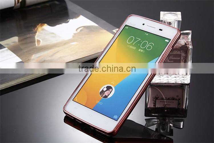 Keno 2016 HOT SALE ultra slim electro plating TPU case cover for vivo y51 clear back cover case