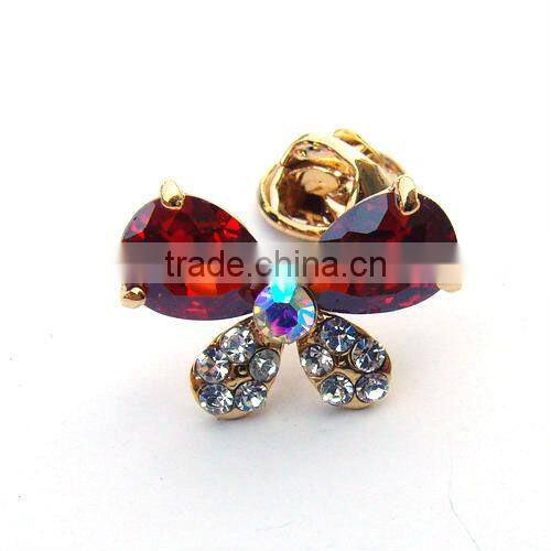 Crystal brooch decoration