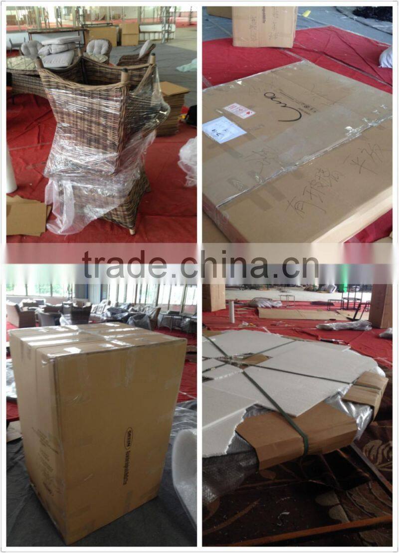 Outdoor Brown PE Rattan Wicker Furniture Patio Chaise Lounger