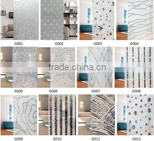 Laser frosted decorative window film for home decoration