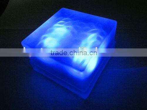Glass Solar Brick Light with white color, solar garden light