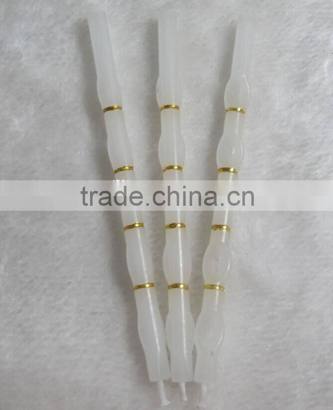 White Crystal Candles For Wedding Favors