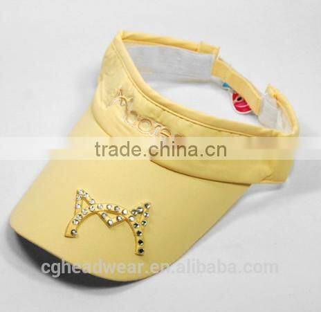 OEM fashion high quality sports custom cheap visor/ sun visor/ pvc sun visor cap