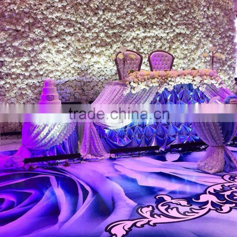 3ft x 6ft Finished Ombre Rose Flower Wall for Wedding