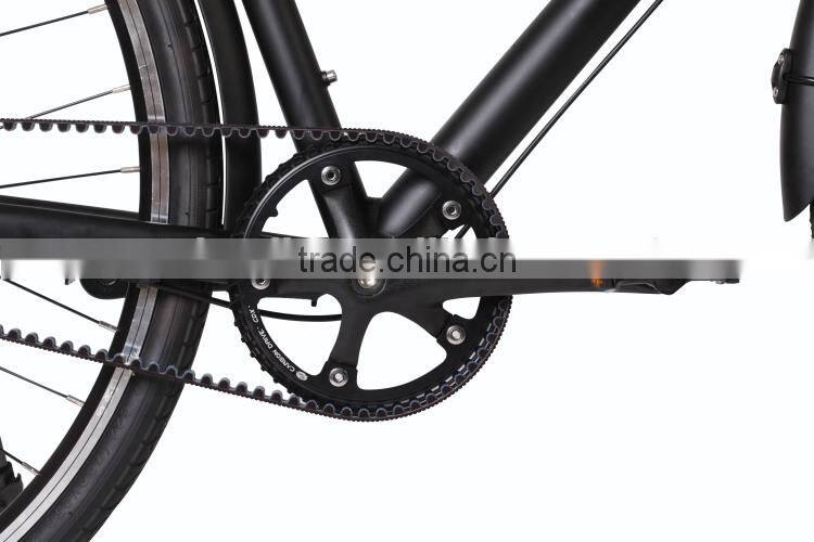 High End Retro Style 700C 8 Speed and Dynamo Hub Belt Drive Alloy City Bike