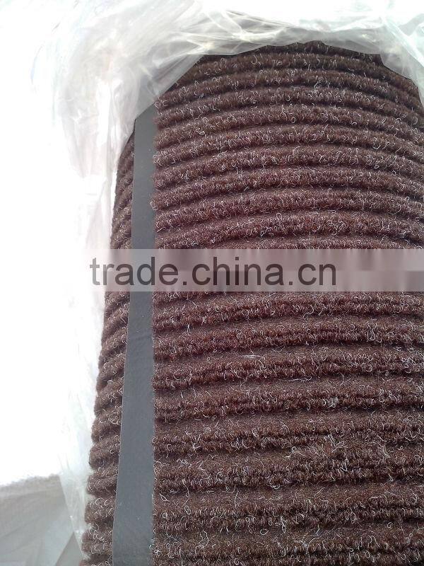 polyester stripe with pvc backing from china carpet factory