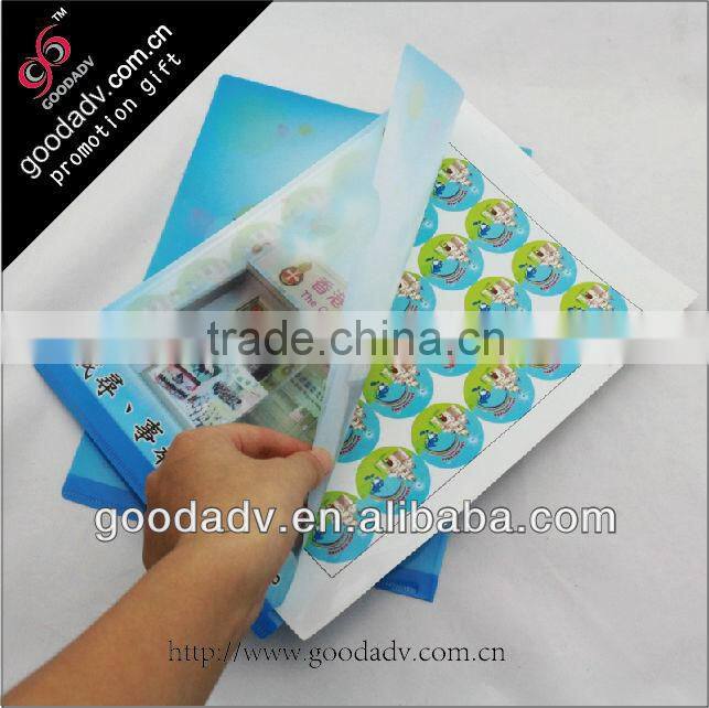 Excellent product libraries wholesale L-type lightweight waterproof matte clip folder