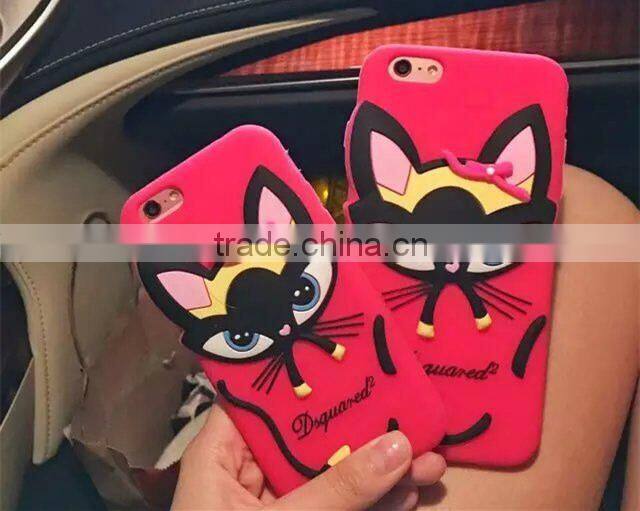 Lovely Cartoon Case Silicon Soft Back Cover for Iphone 6 plus New