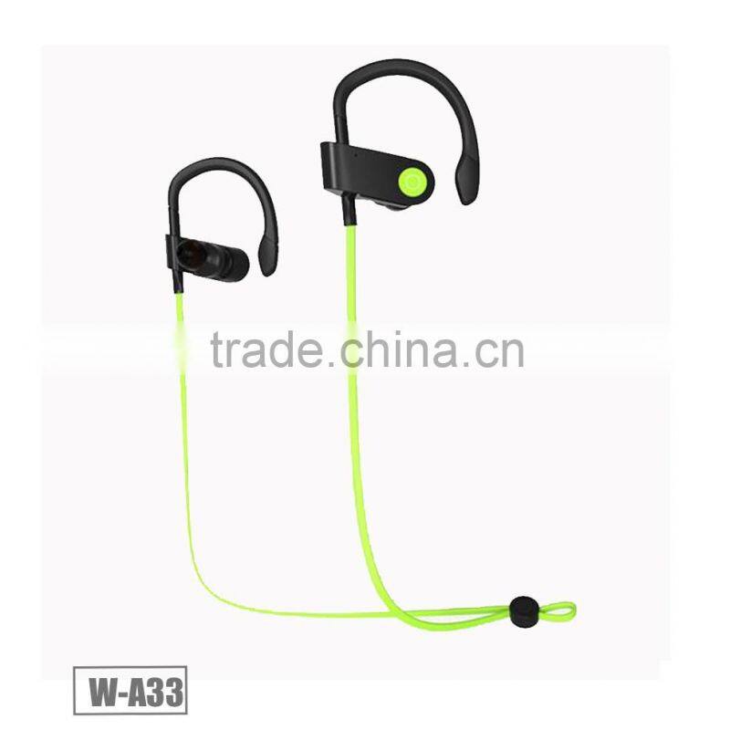 Ear hook bluetooth headphone, unique neck strap design wireless waterproof bluetooth headphone