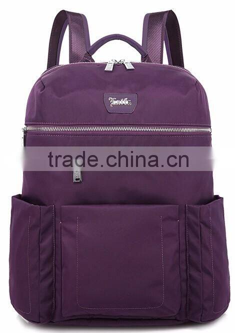 Wholesale factory price waterproof canvas leather notebook laptop backpack