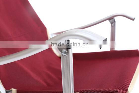 portable beach camping aluminum patio chair with carrybag